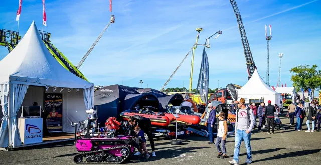 photo  début octobre 2025, le congrès national des sapeurs-pompiers organisé au mans s’est déroulé sous un grand ciel bleu et des températures douces.  &copy;  le maine libre - yvon loué 