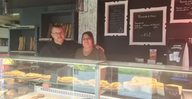 photo  arnaud cadeau et priscilla manhes sont les nouveaux patrons de la boulangerie de la quantinière.  &copy;  co 