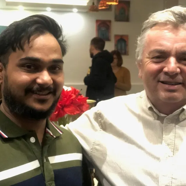 photo gurdeep singh a été formé par olivier boussard, chef étoilé du beaulieu, désormais patron de la réserve.  ©  ouest-france