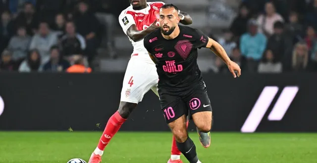 photo  le milieu de terrain d’angers sco himad abdelli.  &copy;  franck dubray / ouest france 
