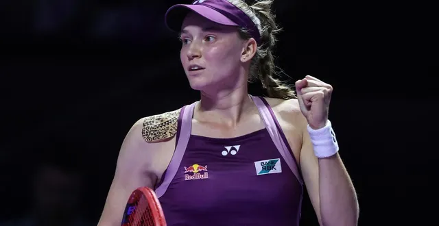 photo  elena rybakina s’est qualifiée en finale du masters wta de ryad.  &copy;  fayez nureldine / afp 