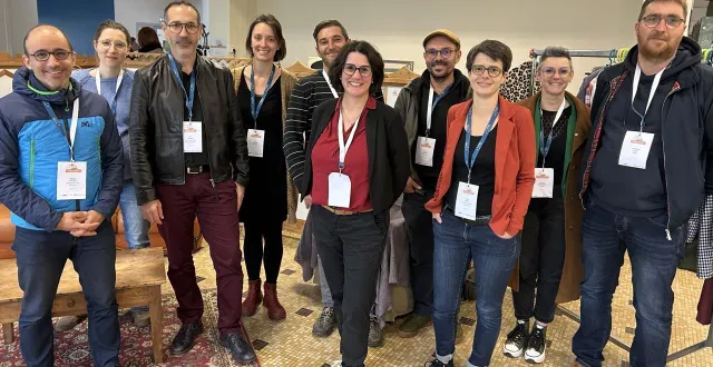 photo  angers, le 7 novembre 2025. le collectif fondateur du réseau de réemploi solidaire des pays de la loire réuni pour son lancement.  &copy;  co 