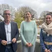 photo  jean sellier, président de la communauté de communes des pays de l’aigle, laure messner, directrice du cpie de l’eure et margot brechet, chargée de mission à la transition écologique à la cdc. 