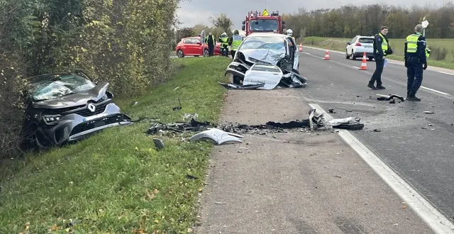 photo  trois adultes et un adolescent ont été grièvement blessés ce dimanche 9 novembre 2025 vers 15 h 15, lors d’une collision. l’accident s’est produit sur la rd 926, près d’argentan (orne), à sai.  &copy;  ouest-france 