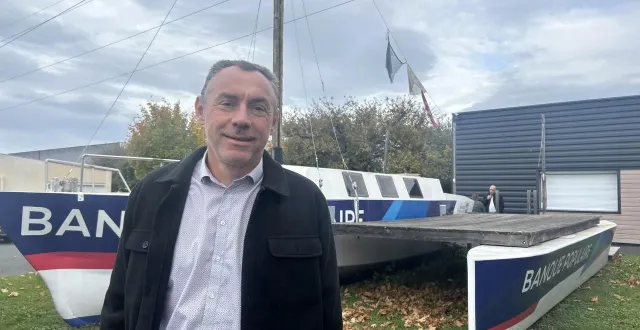 photo  saint-barthélemy-d’anjou, le 5 novembre 2025. jérôme grippon de l’association toque et cépages qui organise le salon mets et vins de mazé-milon.  &copy;  co - christophe ricci 