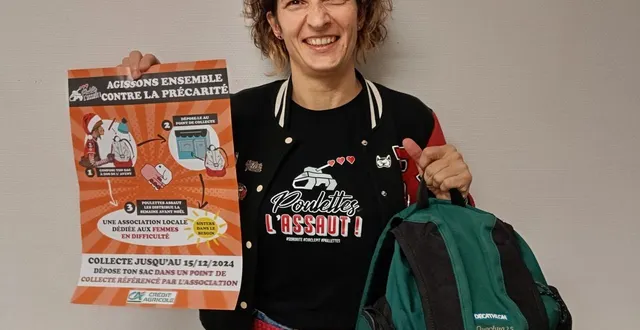 photo  la responsable de la section sarthoise, karelle, présente l’opération.  &copy;  le maine libre 