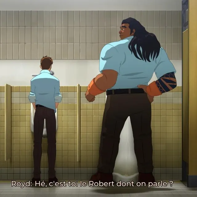 photo l’ancien meca man, robert robertson, a rangé son costume pour devenir employé de bureau à la sdn.  ©  adhoc studio