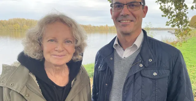 photo  la présidente du parc, sophie tubiana, et le directeur, thibault meurgey.  &copy;  ouest-france 