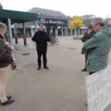photo  les membres du collectif du cercle du silence, dimanche matin, place de la république. 