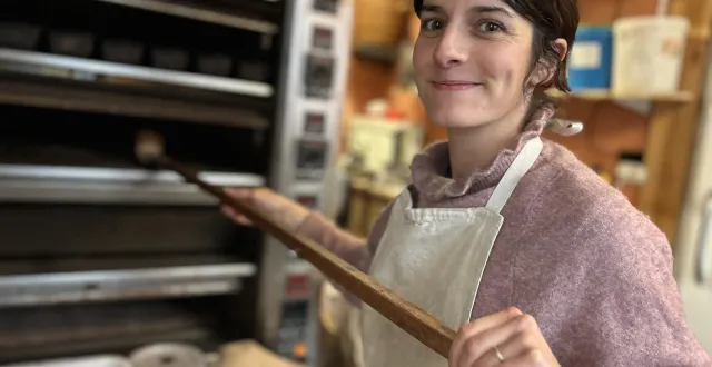 photo  depuis la rentrée de septembre, manon sendecki, 32 ans, s’est associée à eric catala, le boulanger du fournil partagé au 58 bis du boulevard de strasbourg à angers.  &copy;  co – emmanuel poupard 