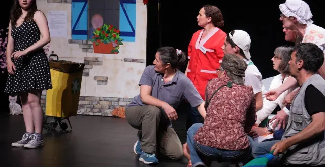 photo  des comédiens remarquables emmèneront le public à rire et sourire des ambitions humaines dans notre société.  &copy;  evelyne ménard 