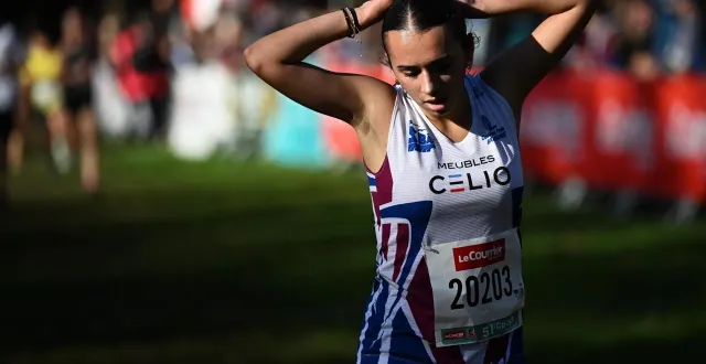 photo  habituée du cross du courrier de l’ouest, lucille phelippeau s’est classée treizième chez les cadettes.  &copy;  co - josselin clair 