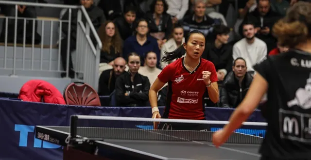 photo  la mancelle li samson a battu camille lutz, hier.  &copy;  le maine libre 