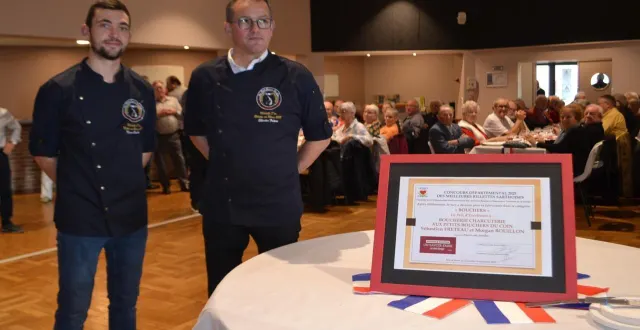 photo  les 320 convives ont goûté les rillettes prix d’excellence de sébastien fréteau et morgan bouillon.  &copy;  le maine libre 