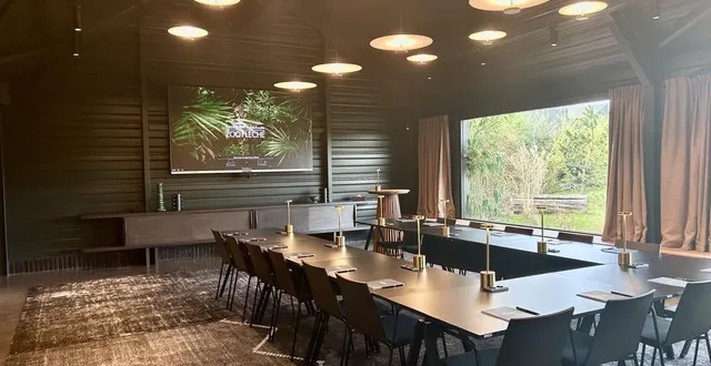 photo  le nouvel espace immersif du zoo de la flèche (sarthe) peut accueillir une soixantaine de personnes.  &copy;  ouest france 