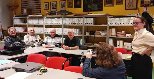 photo  les membres de la société historique ont été interviewés par milana urvantsava et mattéo huet gonano.  &copy;  ouest-france. 