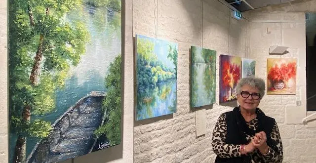 photo  dominique bauruel et le conseil d’administration clôtureront dimanche soir de façon définitive le salon d’automne de l’apac.  &copy;  co 