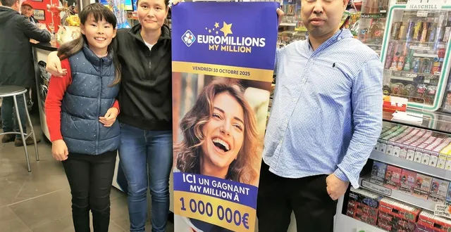 photo  au bar du circuit, juliette, la patronne de l’établissement depuis deux ans, ici avec son mari, vincent, et leur fille victoria, exulte : un tel gain, elle ne s’y attendait pas.  &copy;  le maine libre 