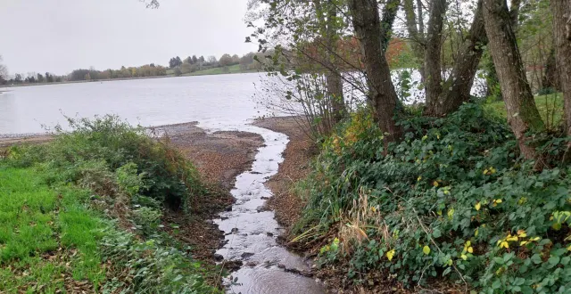 photo  le ruisseau de fimbrine alimente le lac en eau.  &copy;  ouest-france 