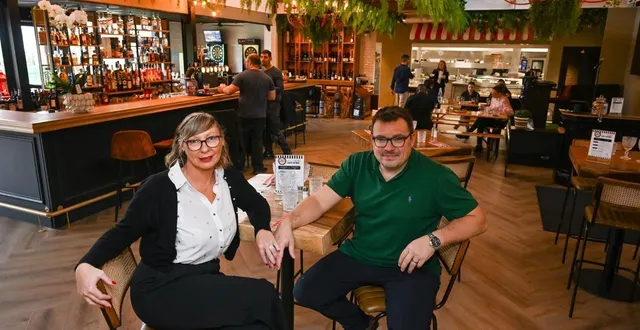 photo  beaucouzé, le 5 novembre 2025. sébastien rougé et sandrine marquis viennent d’ouvrir la bringu’ette à chouchou.  &copy;  co – laurent combet 