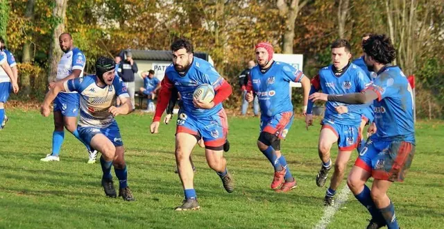 photo  jérémy palazy a parcouru 630 km pour jouer au rugby dans la sarthe avec son beau-frère, timothé cazal.  &copy;  lilith fontaine 