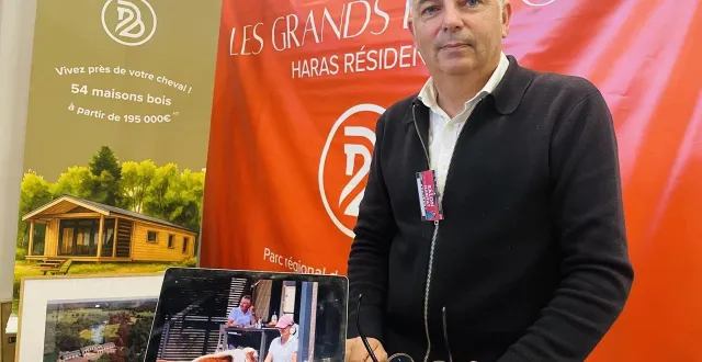 photo  après plusieurs années de développement, le projet de haras résidentiel dans le morbihan a été officiellement lancé au salon de l’habitat à vannes.  &copy;  ouest-france 