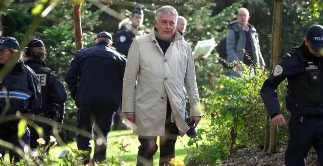 photo  gilles bourdouleix lors de la reconstitution de l’accident qui a fait deux morts lors du tirage feu d’artifice du 14 juillet 2022.  &copy;  jérôme fouquet/ouest-france. 