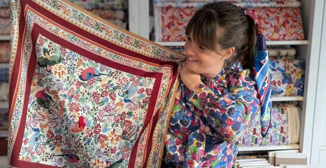 photo  carole rampinetta, dans son atelier niché au nord d’angers.  &copy;  ouest-france 