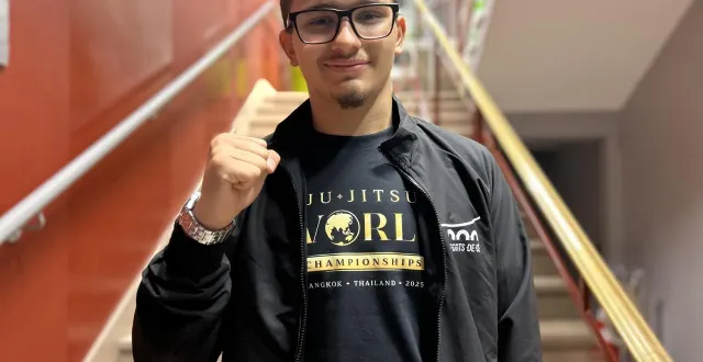 photo  âgé de 16 ans, ali el kaki godard était début novembre sur les tatamis aux championnats du monde à bangkok. il y a encore quelques années, ce jeune ponts-de-céais pesait plus de 100 kg.  &copy;  co - emmanuel poupard 