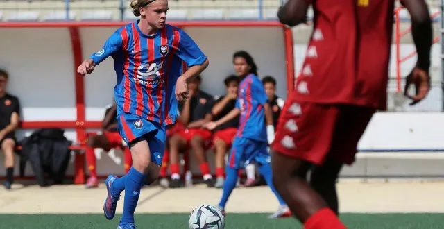 photo  les caennais et louis brunet ont arraché le match nul face au havre, ce dimanche 16 novembre.  &copy;  archivesmarc olejnik 