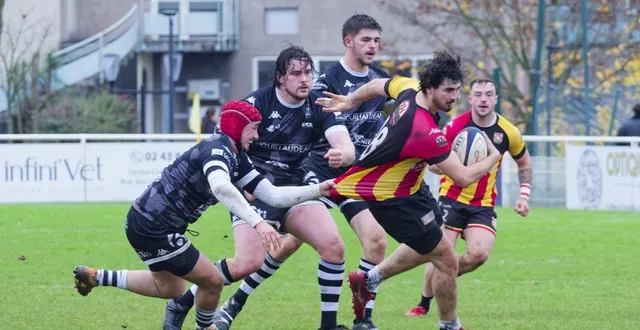 photo  noam taurin et les manceaux ont souffert, ce dimanche au stade auguste-delaune, mais ont réussi à l’emporter.  &copy;  dominique breugnot/ouest-france 