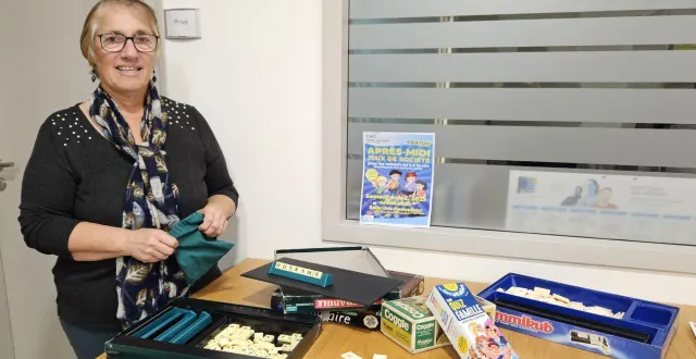 photo  christiane cochelin souhaite créer des moments de partage autour des jeux de société.  &copy;  ouest-france 