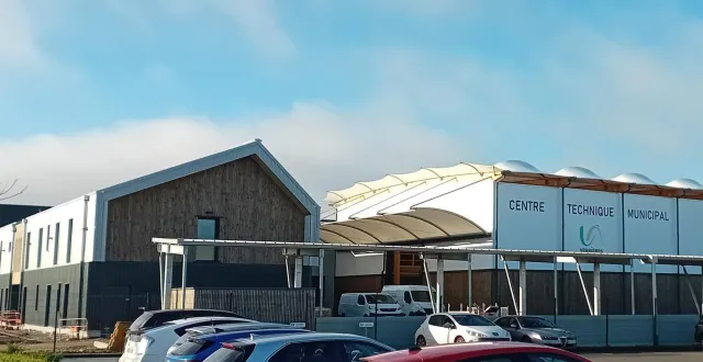 photo  presque achevé, le centre technique municipal centralisera prochainement l’ensemble des services.  &copy;  co 