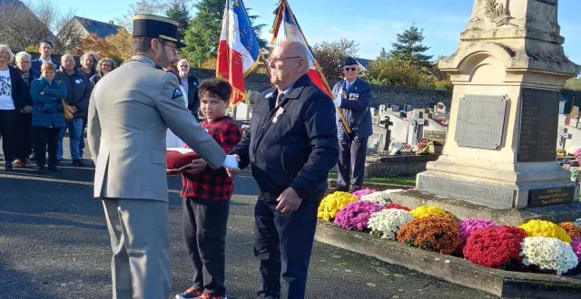 photo  raoul moussu a été décoré de la médaille commémorative des opérations de sécurité et maintien de l’ordre en algérie.  &copy;  ouest-france 