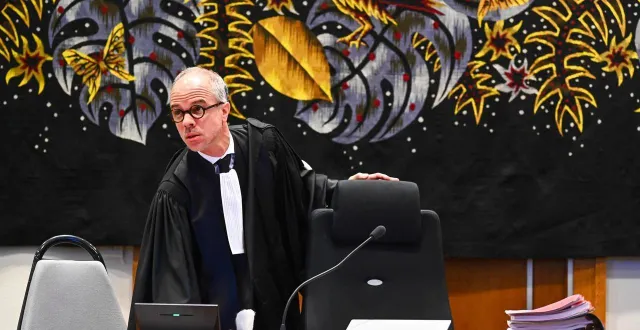 photo  le président du tribunal lionel ascensi lors du premier jour du procès, en février, avant le renvoi de l’audience au 17 novembre 2025.  &copy;  franck dubray / ouest france 