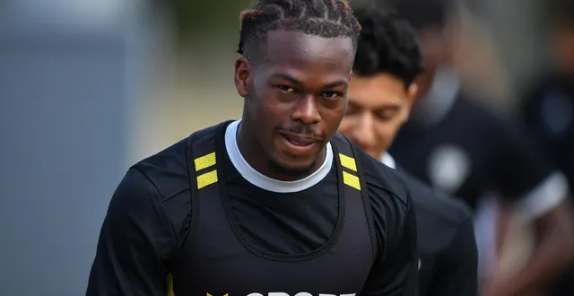photo  le défenseur d’angers sco jacques ekomié.  &copy;  simon torlotin / ouest-france 