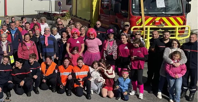 photo  après le succès de la marche solidaire d’octobre rose des pompiers, l’idée d’étoffer les animations du téléthon a fait son chemin.  &copy;  archives ouest-france 