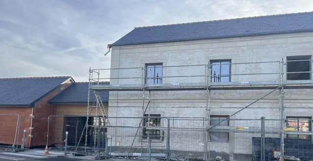 photo  dernières phases du chantier des nouveaux locaux de la police municipale.  &copy;  co 