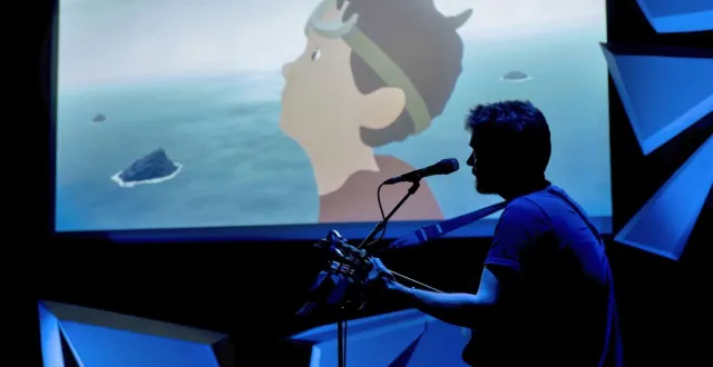 photo  film, musique live et projection d’images s’harmonisent pour créer un spectacle enchanteur.  &copy;  ville de rosny-sous-bois - steven crotta 