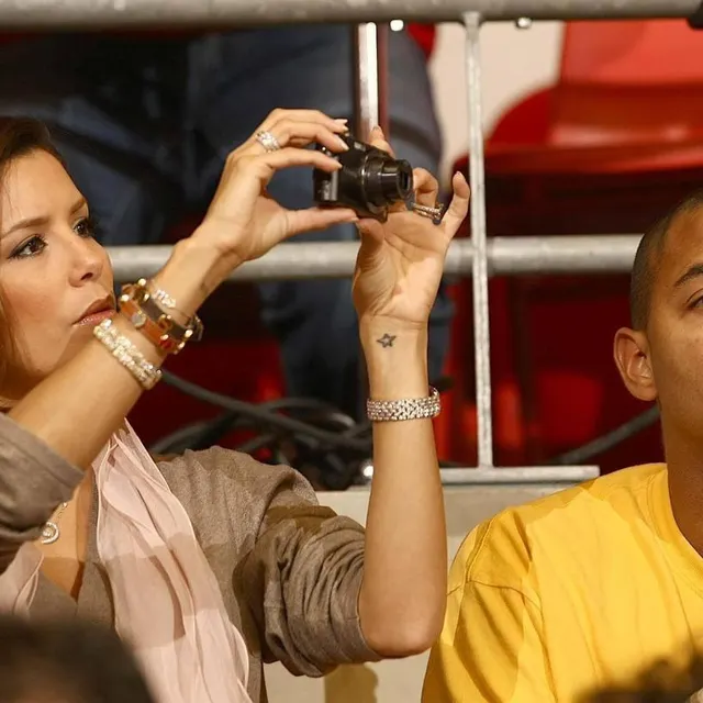 photo la salle mancelle a accueilli du beau monde, comme ici eva longoria.  ©  archives le maine libre - denis lambert