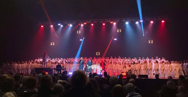 photo  le projet voices harmony, né pour rassembler des passionnés de chant à travers la france, lors de la dernière date au trélazé.  &copy;  voices harmony 