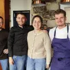 photo  de gauche à droite : killian bondu (en salle), simon barrault, mathilde hersard et sam lemée (en cuisine). la nouvelle équipe du nouveau restaurant bistronomique sillage à chalonnes-sur-loire. 