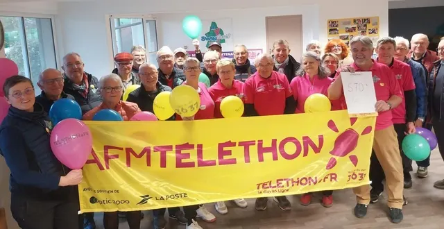 photo  une trentaine de joueurs de swin-golf ont disputé un tournoi en faveur du téléthon et ont ainsi pu reverser la somme de 570 €.  &copy;  ouest-france 