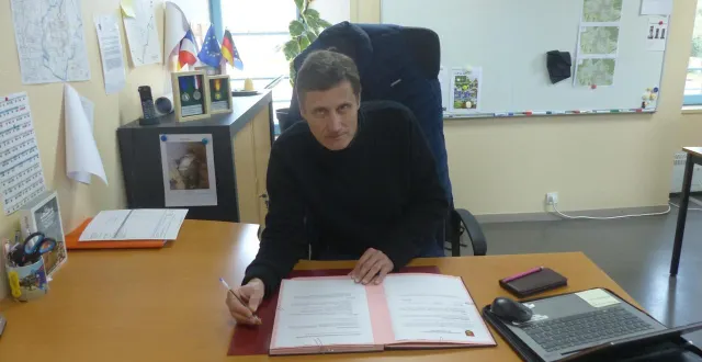 photo  denis assier est candidat à sa succession aux prochaines élections municipales.   &copy;  le maine libre 