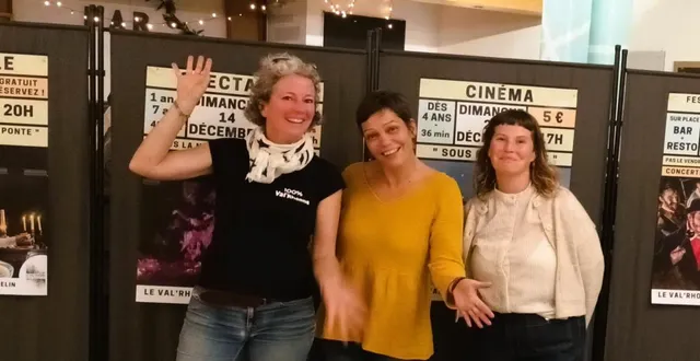 photo  de gauche à droite : la présidente, marie allioux-brocherieux, émilie georges, chargée de communication? et tatiana guelle, responsable culturelle.  &copy;  ouest-france 