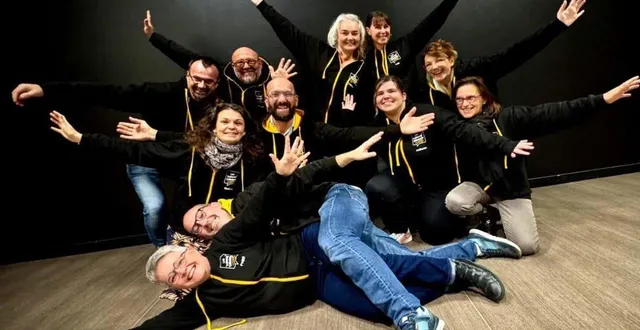 photo  la troupe théâtrale les tréteaux de la bluterie fait son retour sur les planches.  &copy;  ouest-france 