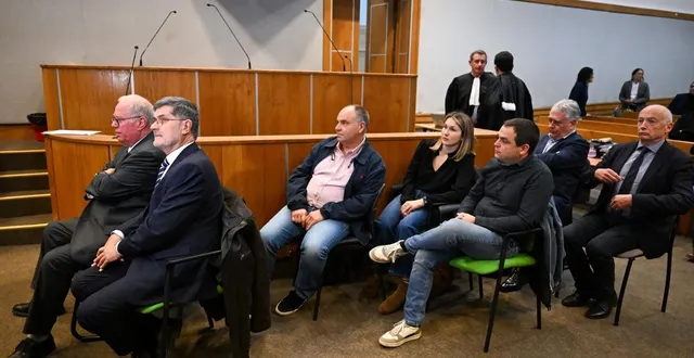 photo  les différents prévenus du procès du feu d’artifice de cholet.  &copy;  josselin clair 