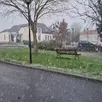 photo de la neige à chanzeaux, en maine-et-loire, ce jeudi 20 novembre.