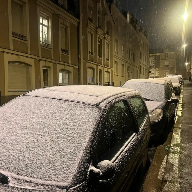 photo il a neigé à angers, ce jeudi 20 novembre.  ©  ouest-france