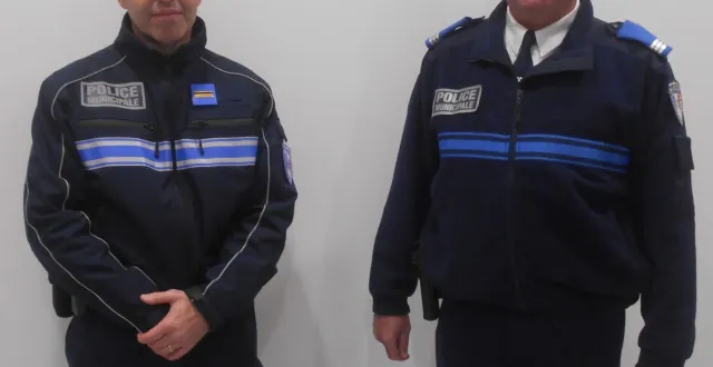 photo  david colin, nouvel arrivant au sein de la brigade de la police municipale, et david mercier, chef de service.  &copy;  ouest-france 